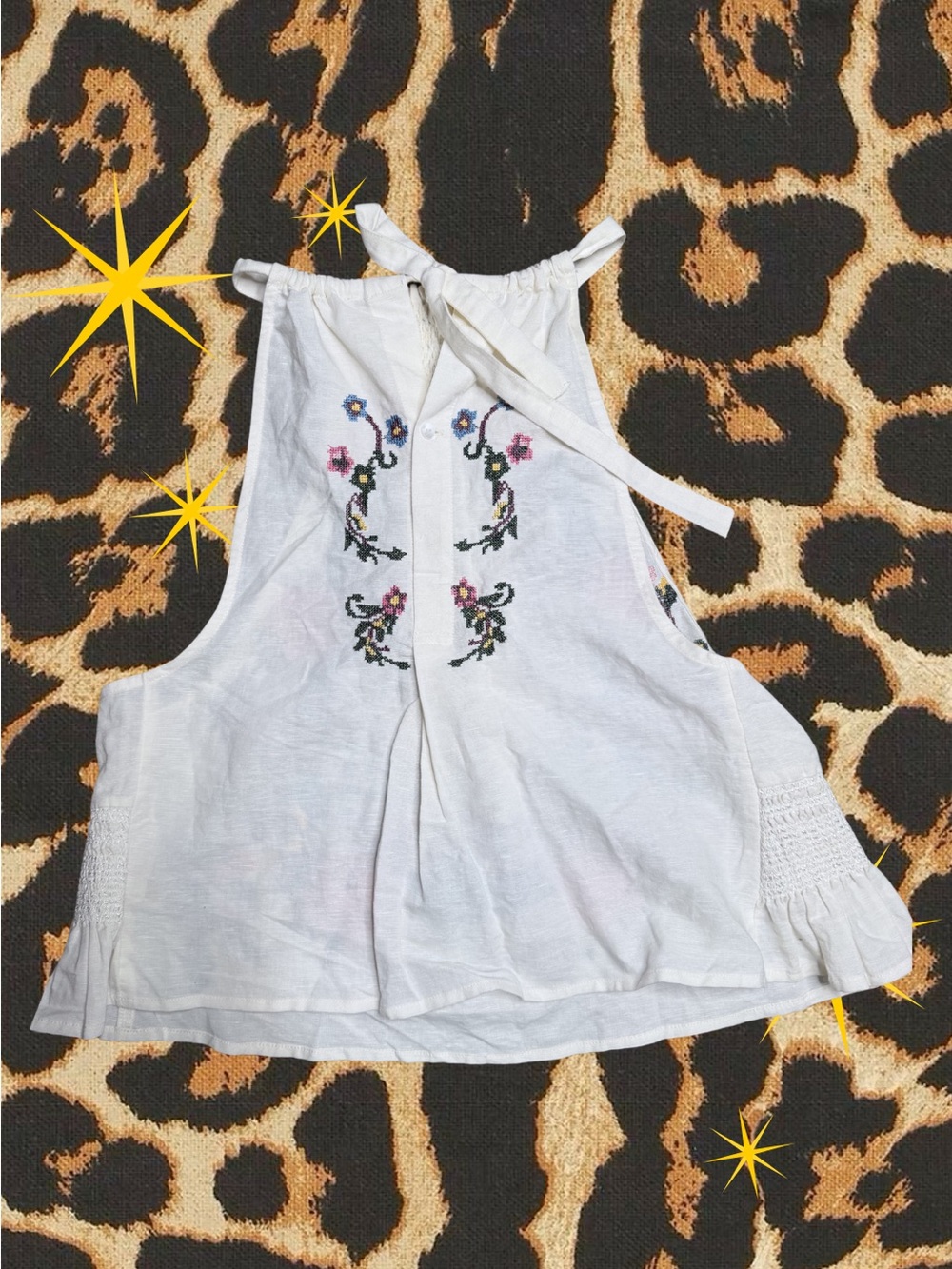 FREE PEOPLE | Like New | Honey Pie Floral Embroidered Boho Top | Women’s Size XS - Picture 2 of 5